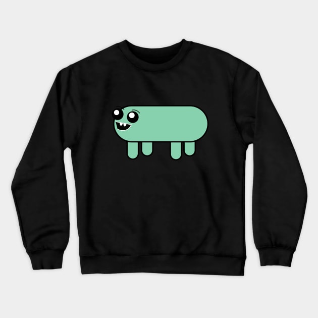 Green Sausage Dog Crewneck Sweatshirt by merdeqa